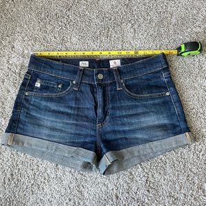 EUC AG pixie roll up jean shorts 27